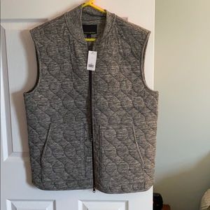 Banana Republic Gray Zip Up Vest